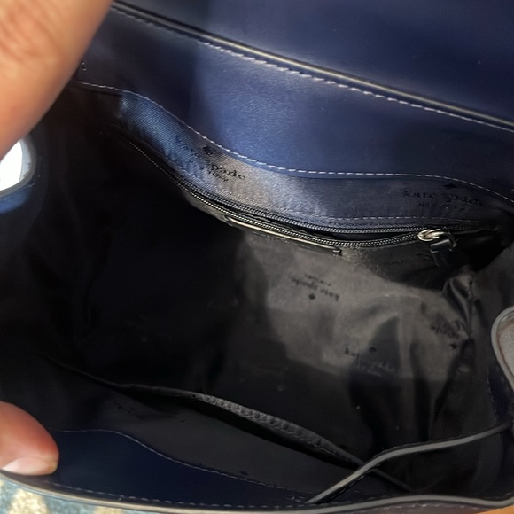 Kate Spade Navy Leather Back Pack - Picture 7 of 7